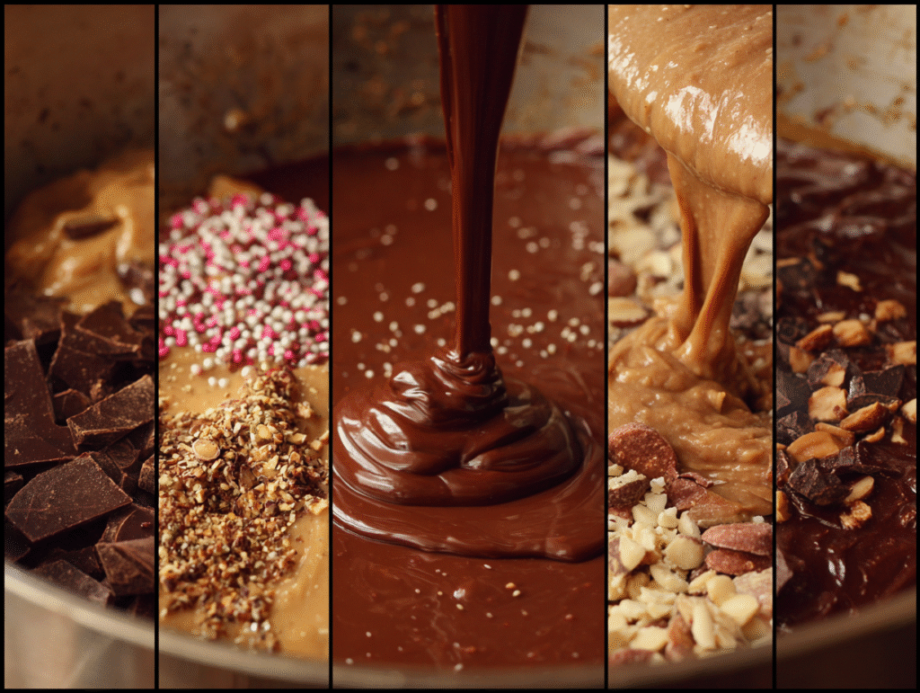 Step-by-step making date bark