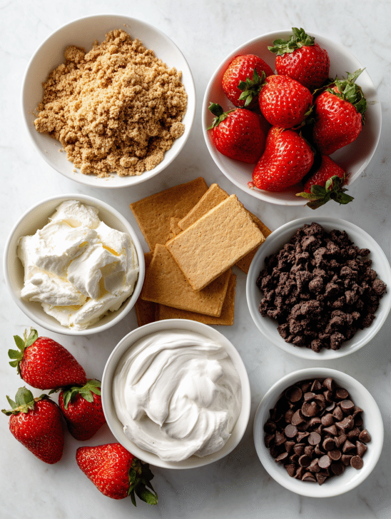 no-bake mason jar dessert ingredients