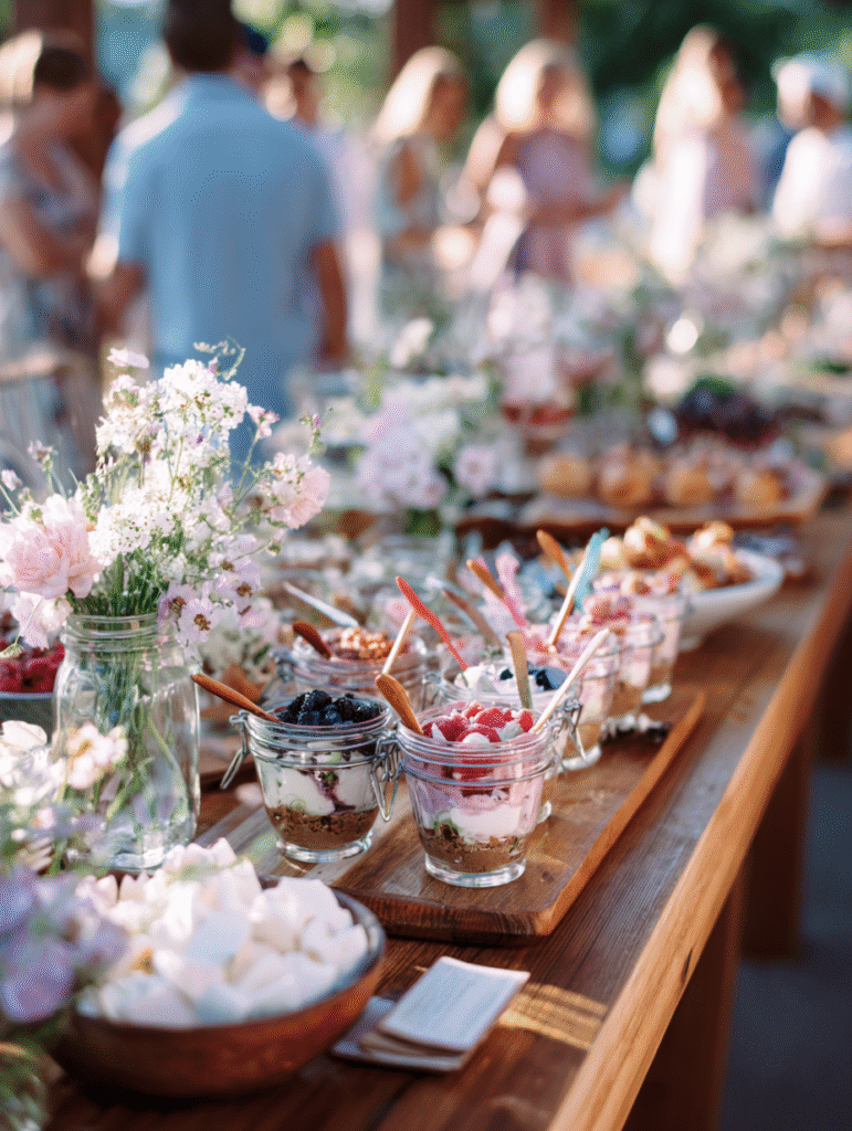 mason jar dessert party idea